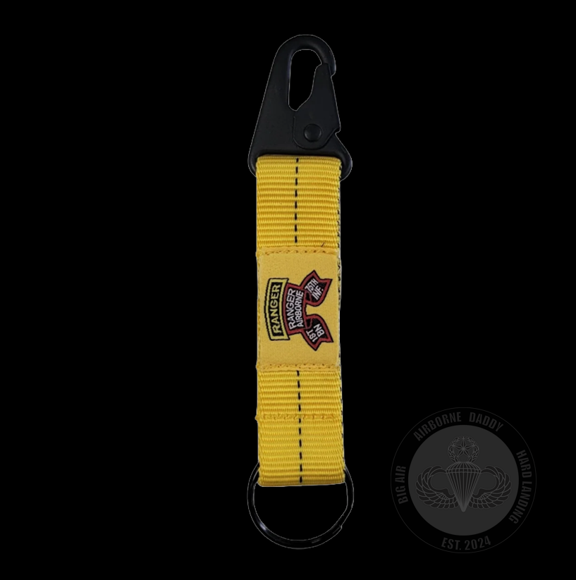 1st Ranger Bn Old Scroll Keychain Lanyard