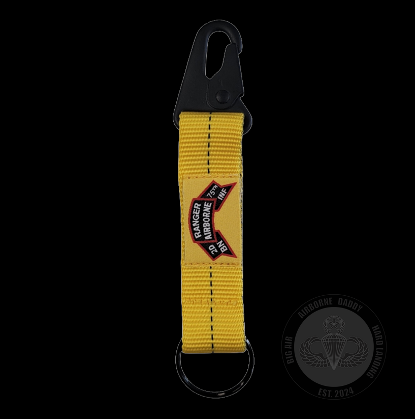 2d Ranger Bn Old Scroll Keychain Lanyard